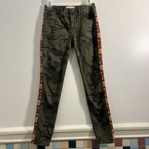 Driftwood Womens Jackie Embroidered Camo‎ Pants Size 24-26